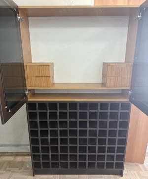 Dulap cu rafturi pentru bauturi; Vitrina cu depozitare pentru sticle - imagine 2