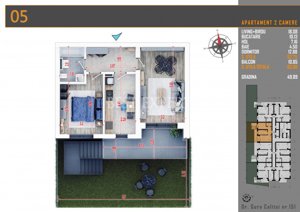 2 Camere Incalzire Pardoseala -500 m de STB - imagine 2