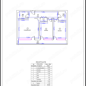 apartament 3 camere 2 bai