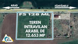 Teren intravilan de 1,26 ha cu FS de 128 ml, la 200 m de Centura, in Fantanele - imagine 3