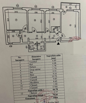 Apartament 3 camere decomandat 1/10, anvelopat, parcare, Militari, Pacii. - imagine 8