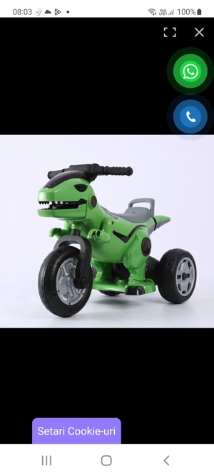 vand motocicleta dinozaur copii