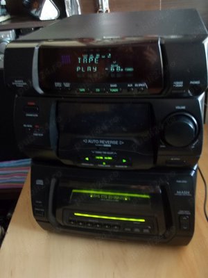 Combina PANASONIC Sa-Ch64 tuner casetofon magazie 61 cd amplificator receiver,telecomanda,Singapore