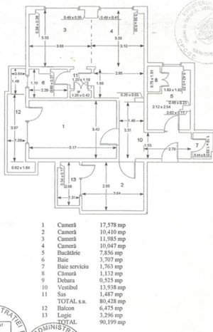 Apartament cu 4 camere transformat în 3 camere, decomandat/ Colentina /Dna Ghica - imagine 13