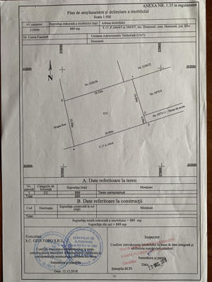 Vand teren intravilan str. CRENGUTEI - str. NARCISELOR