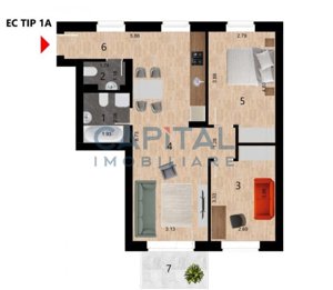 Comision 0!Vanzare apartament cu 2 camere in cartierul Zorilor - imagine 2