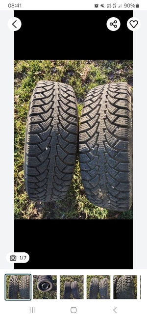 2 Anvelope iarnă Kama Euro-519 folosite foarte putin,doar o iarnă,de câteva ori,r13+jante oțel