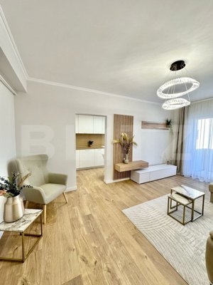 Apartament de lux, 2 camere, 55 mp, parcare, etaj intemediar, lift, zona Terra - imagine 2