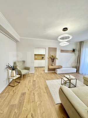 Apartament de lux, 2 camere, 55 mp, parcare, etaj intemediar, lift, zona Terra - imagine 4