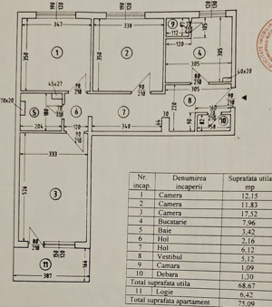 3 camere în Titulescu la 3 min de Metrou Basarab - imagine 8