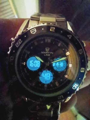 Martyn Line Chronograph Dual Time 79PT 339   NOU - - imagine 4