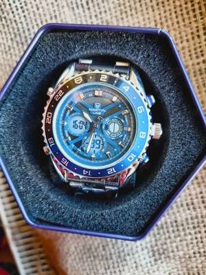 Martyn Line Chronograph Dual Time 79PT 339   NOU - - imagine 2