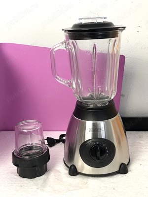 Blender mixer 500W, bol sticla 1.5L + rasnita