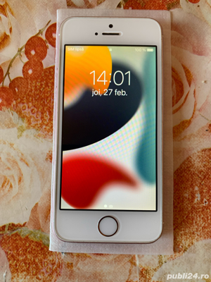 Vand tel iphone 5Se cu folie pe ecranliber de retea 64 gb 