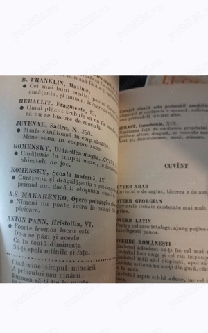 "Buna Cuviință" oglindita în proverbe și maxime din întreaga lume, culese de Gheorghe Paschia,300pag - imagine 4