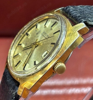 ceas Bifora automatic aurit, 24 jewels, mecanism in house - imagine 2