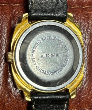 ceas Bifora automatic aurit, 24 jewels, mecanism in house - imagine 3