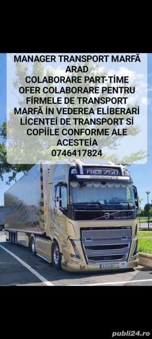 Manager Transport Marfa, Detin PFA - imagine 5