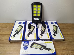 Set x5 Lampa cu Incarcare Solara JORTAN 150W, 160 LED-uri, telecomanda