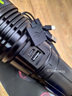 Lanterna Police Profesionala cu Led Tip Laser de putere mare - imagine 4