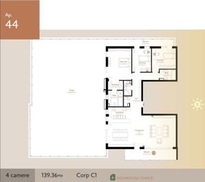 Apartament nou finalizat cu 4 camere, zona Vivo Mall - imagine 2