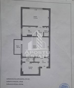 Apartament 2 camere, zona Tipografilor - imagine 11