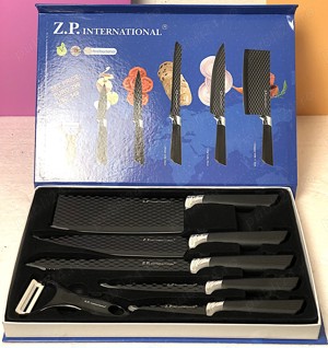 Set 6 Cutite Bucatarie + Curatator Ceramic - Otel Inoxidabil