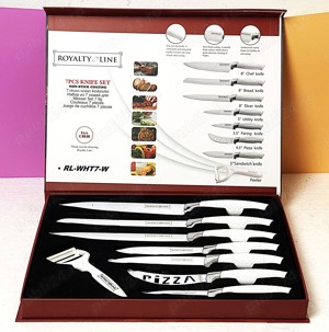 Set 8 Cutite Bucatarie + Aparat De Decojit - Antialunecare