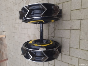 vînd roți metalice pt. motocltor hecxagon de 23 făcute la comandă - imagine 2