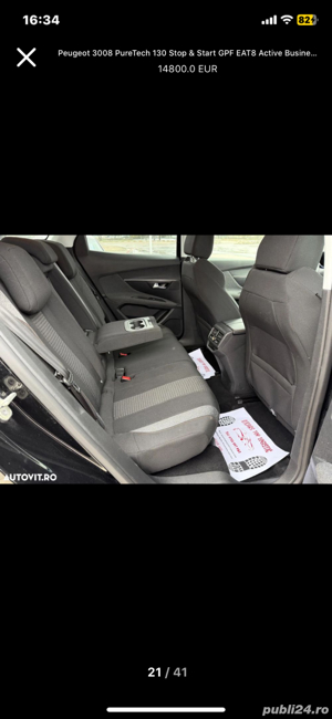 Peugeot-3008 - automat !!!    GARANȚIE 1  AN !!!!  Impecabila !!!! - imagine 7