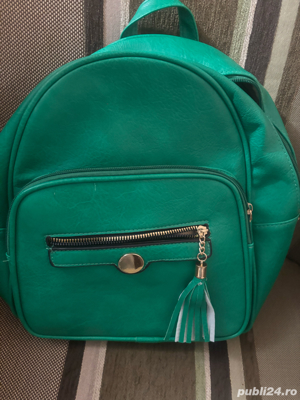 rucsac verde iarba - imagine 3