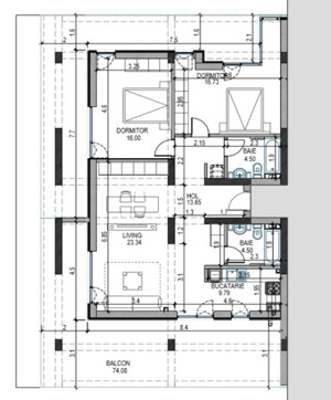 3 camere | terasa 74 mp. vederea la padure - imagine 2