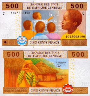 Lot bancnote Statele central Africane unc