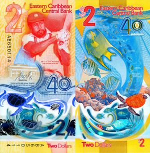 Lot 3 bancnote Statele est Caraibiene unc