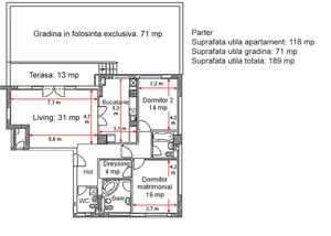 3 camere imens în Herastrău cu curte proprie  - imagine 11