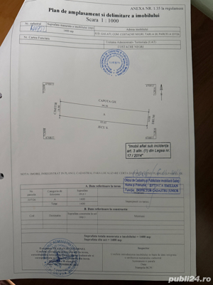 Vand teren extravilan in Jud.Galati, Com.Costache Negri , 1400mp