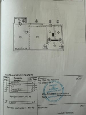 Apartament 2 camere, semidecomandat, 40mp, Ploiesti, Ofelia, 40.399euro - imagine 11