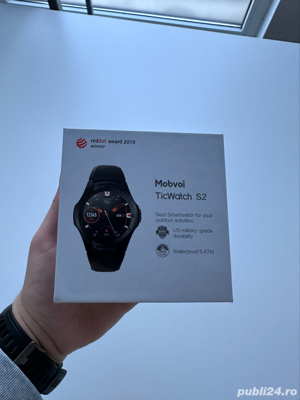 Ceas Smartwatch Mobvoi TicWatch S2 Rezistent la Apa cu Monitorizare