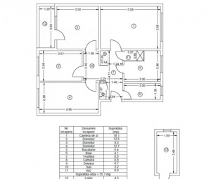 Apartament 4 camere / 2 bai / centrala / boxa  - imagine 7