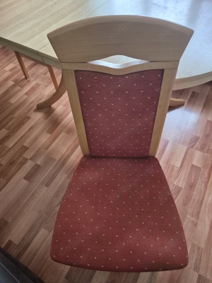 Set 6 scaune din lemn masiv tapițate   tapisate