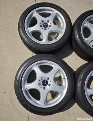 Jante 18 ORIGINALE Mercedes W220 cu anvelope Pirelli aproape noi - imagine 6