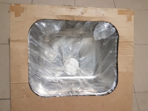 Chiuvetă încorporată pentru bucătărie, din INOX, 1 cuvă+uscător,  70x50 cm, NOUĂ - imagine 5