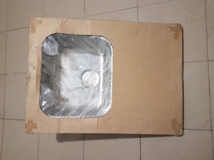 Chiuvetă încorporată pentru bucătărie, din INOX, 1 cuvă+uscător,  70x50 cm, NOUĂ - imagine 3