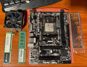 KIT Placa de baza GA-F2A68HM-DS2 + AMD A6-7400K + 8 GB RAM + Cooler