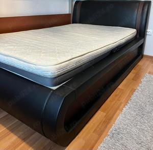Pat cu saltea si spatiu pentru depozitare - imagine 5
