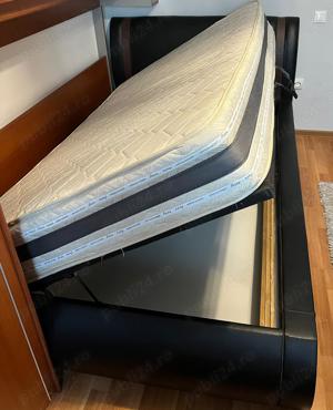 Pat cu saltea si spatiu pentru depozitare - imagine 3