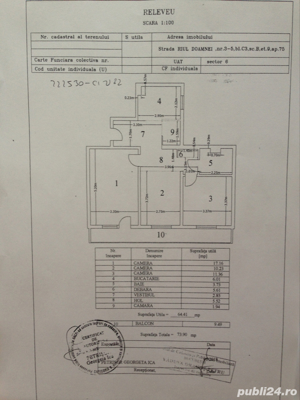 vand apartament 3 camere Metrou Râul Doamnei Drumul Taberei