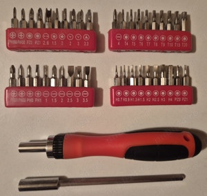 Set complet 40buc surubelnite de precizie+ lanternă led 