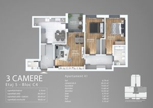 Apartament 3 Camere Zona Grand Arena Direct Dezvoltator - imagine 7