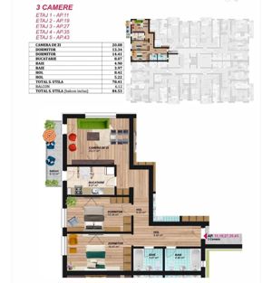 Super Oferta! Apartament 3 Camere Zona Grand Arena Mutare Rapida - imagine 7